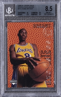 1996-97 Upper Deck Rookie Exclusives #R10 Kobe Bryant Rookie Card – BGS NM-MT+ 8.5